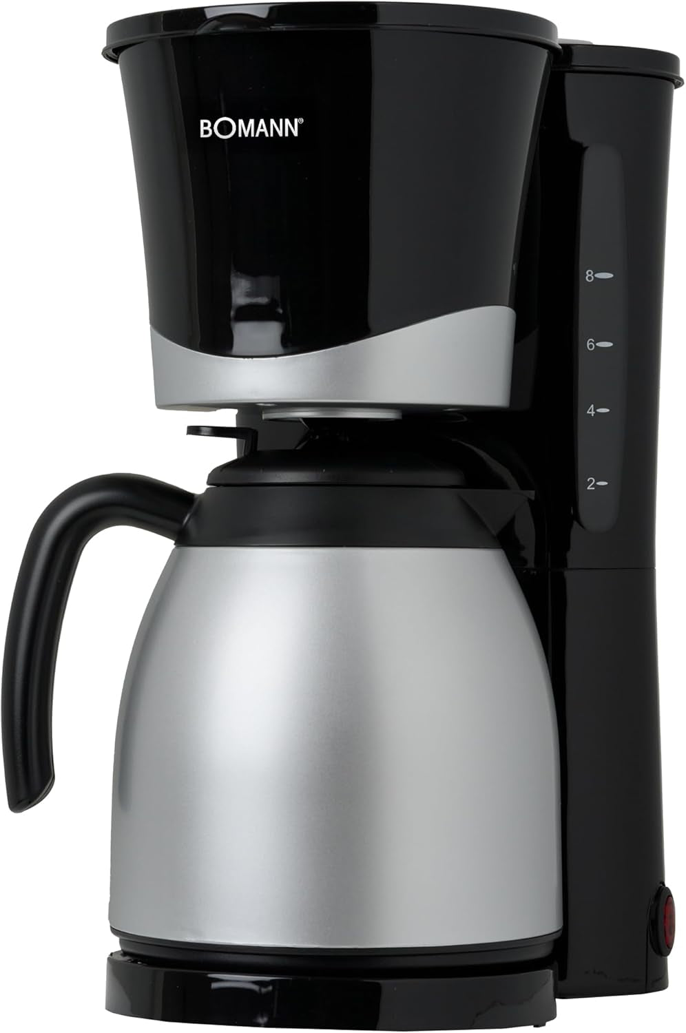 Cafetière Bomann® avec thermos | pour 8 à 10 tasses de café | sans perte de température | cafetière avec filtre | 1 litre | Expresso | Cafetière filtre avec thermos | KA168 noir
