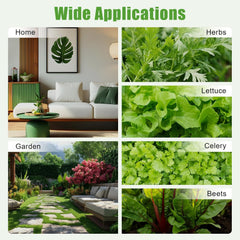 Kit de culture hydroponique 36 planteurs, kit de culture hydroponique 100 × 50 × 30 cm, système de culture hydroponique avec pompe à eau, systèmes de culture de plantes sans sol en PVC-U