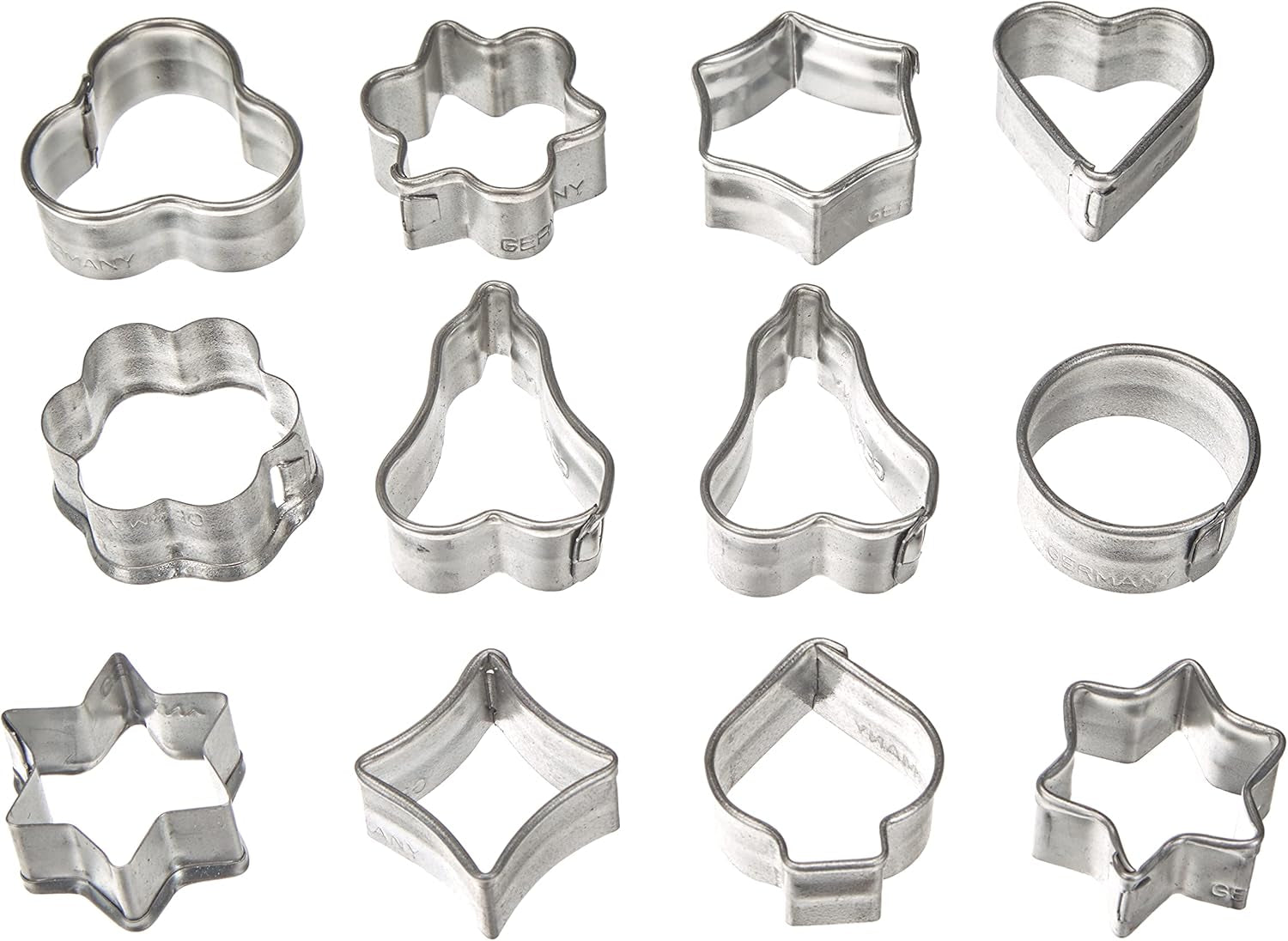 Zenker 7733 Ensemble de moules à biscuits, 12 pièces, pâtisserie