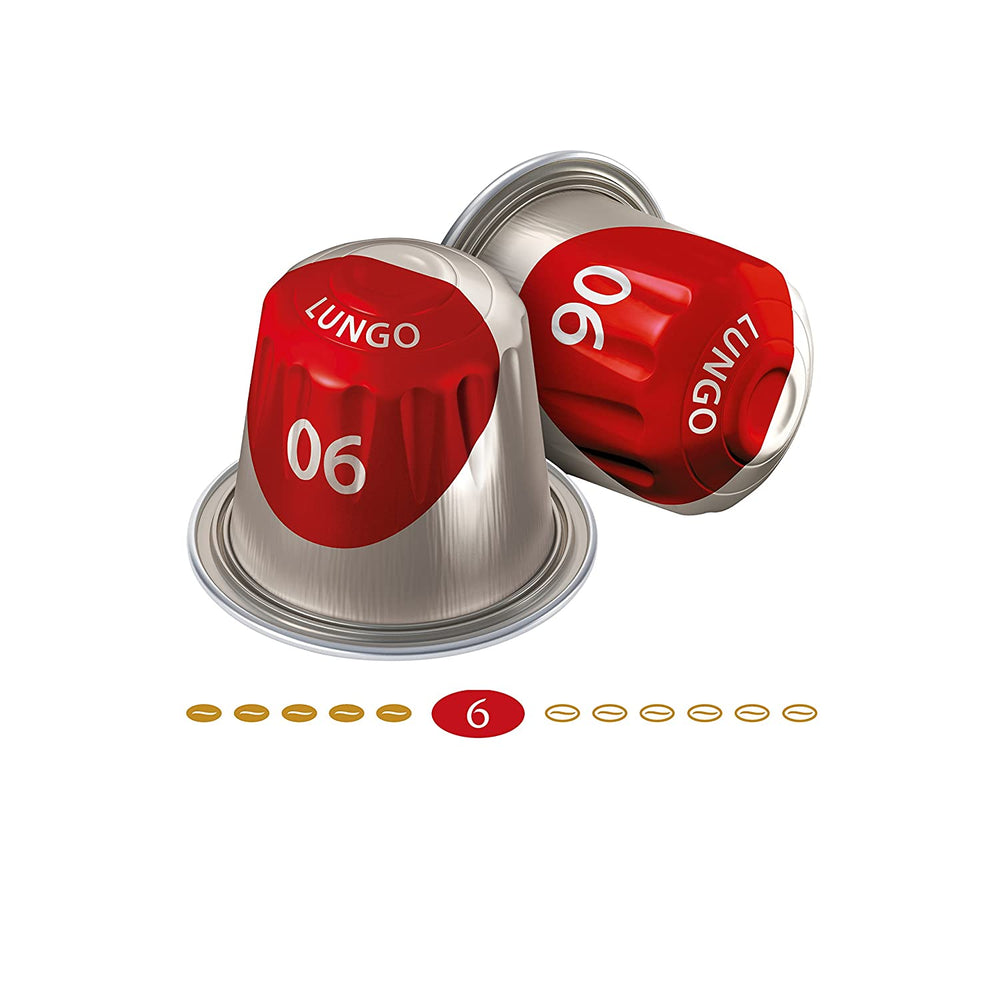 Jacobs Capsules de café Lungo Classico, Megapack XXL, Intensité 6/12, 5 x 40 tasses, Capsules de café compatibles Nespresso*, 200 capsules