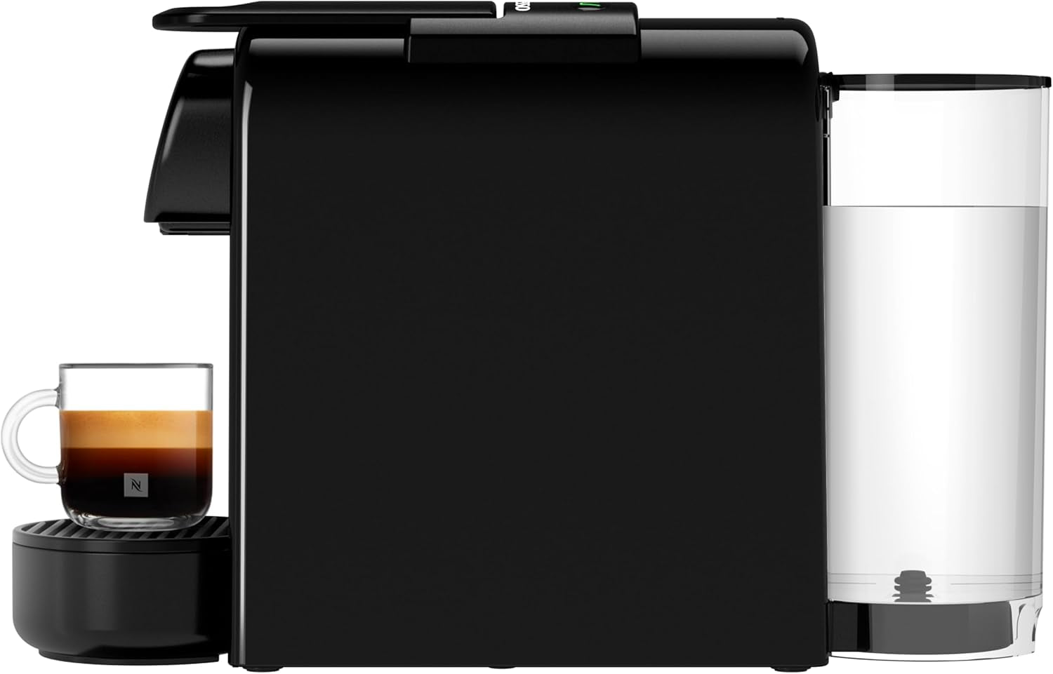 Machine à expresso avec capsules Nespresso De'Longhi Essenza Mini, noir | Pression de la pompe 19 bars | Réservoir d'eau 0,6 l | Pour expresso et poumon | Petite machine à expresso – De bons moments café | EN85.B