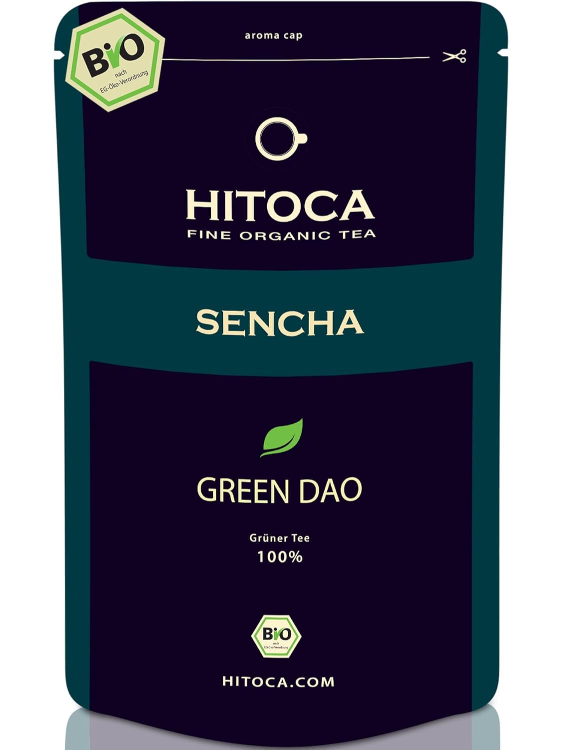 HITOCA® Ceai organic de ghimbir și lămâie - Ceai verde răcoritor în frunze de ceai cu ghimbir și lămâie