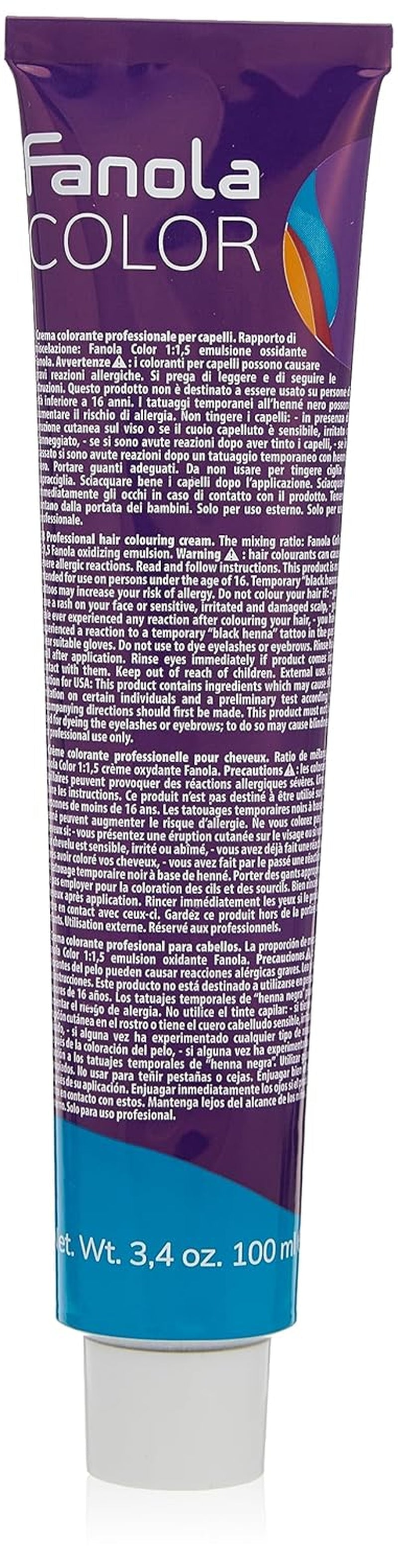 Fanola crema colore Crème colorante 7.0 Blond, 100 ml Teinture capillaire Naty Shop 8.44 Blond clair cuivre vif