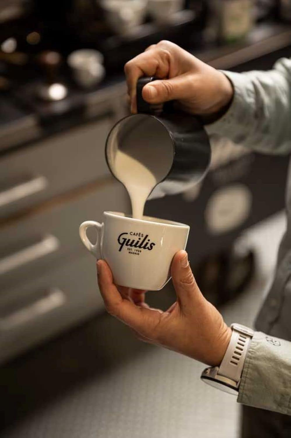 CAFES GUILIS DESDE 1928 AMANTES DEL CAFÉ - Cafea boabe Arabica decofeinizată 1 Kg Cafea Naty Shop