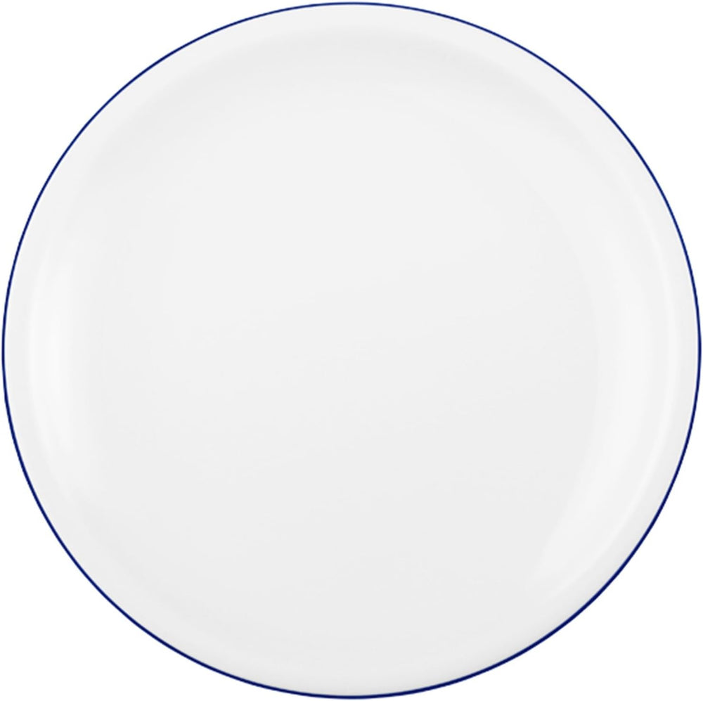 Service à café 18 pièces Seltmann Weiden | Série compacte, bord bleu | L'ensemble comprend 6 assiettes de petit-déjeuner, 6 tasses à café et 6 soucoupes, bleu