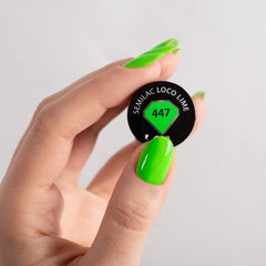 Vernis à Ongles UV Semilac Hybrid 447 Loco Lime 7ml Collection Neonz
