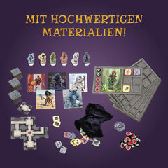 Kosmos 682286 Karak - The Adventure Begins, jeu addictif pour enfants à partir de 7 ans, 2-5 joueurs, jeu d'aventure fantastique, jeu de société de dés, instructions en allemand, gris