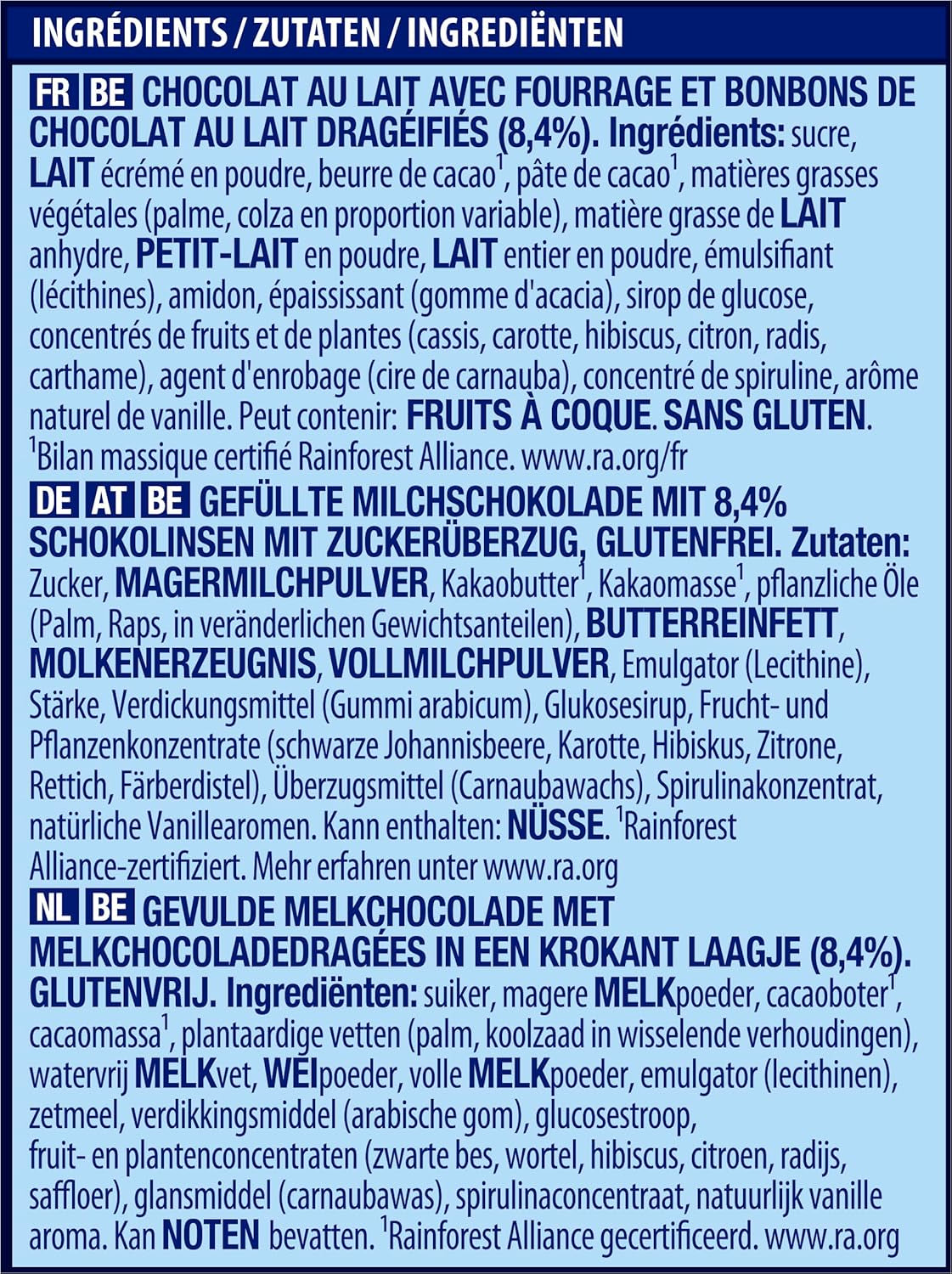 NESTLÉ SMARTIES Easter Friends, figurines sur le thème de Pâques, en chocolat au lait fin fourré crémeux et mini lentilles colorées au chocolat SMARTIES, 1 paquet (1 x 65g)