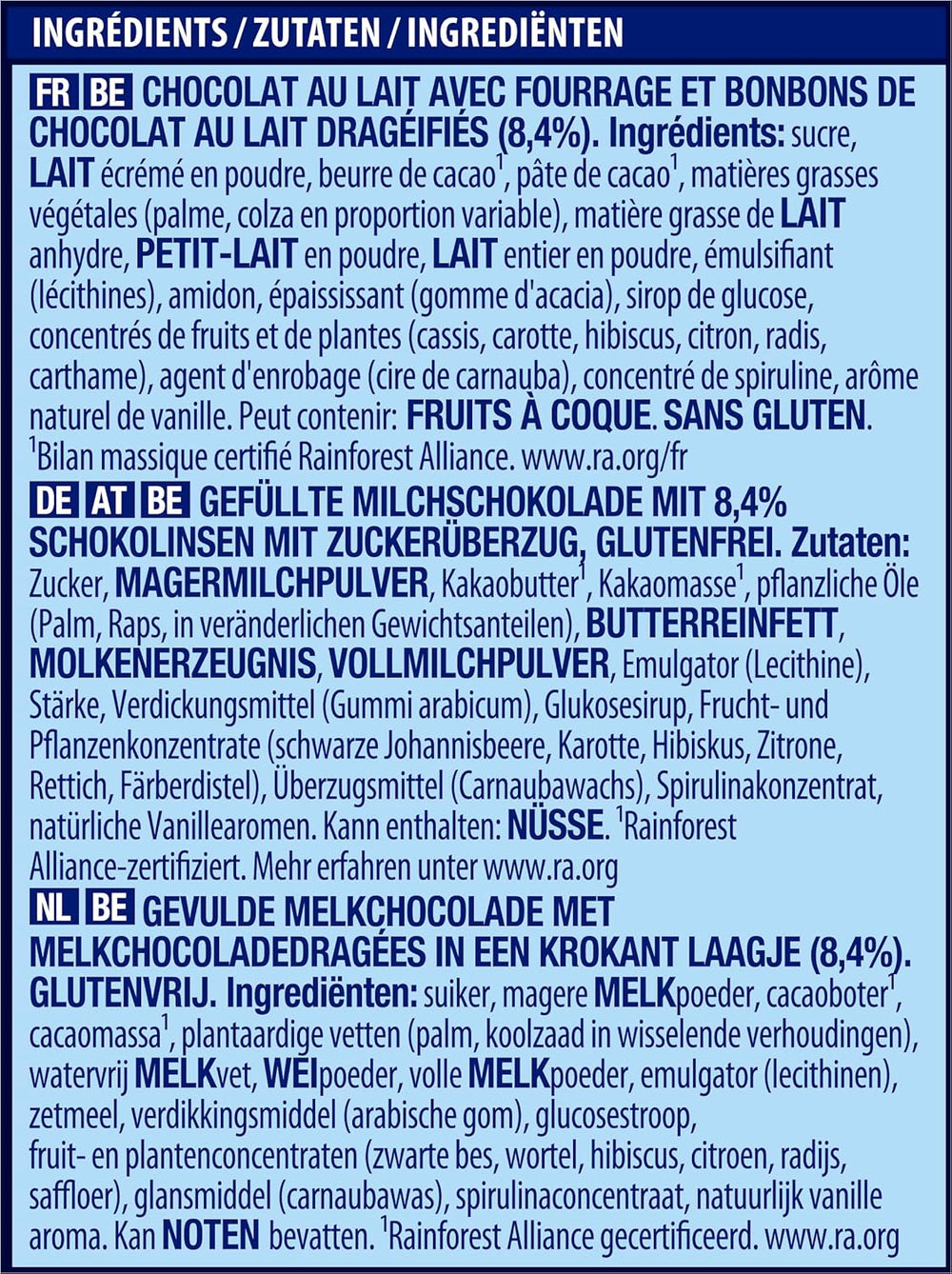 NESTLÉ SMARTIES Easter Friends, figurines sur le thème de Pâques, en chocolat au lait fin fourré crémeux et mini lentilles colorées au chocolat SMARTIES, 1 paquet (1 x 65g)