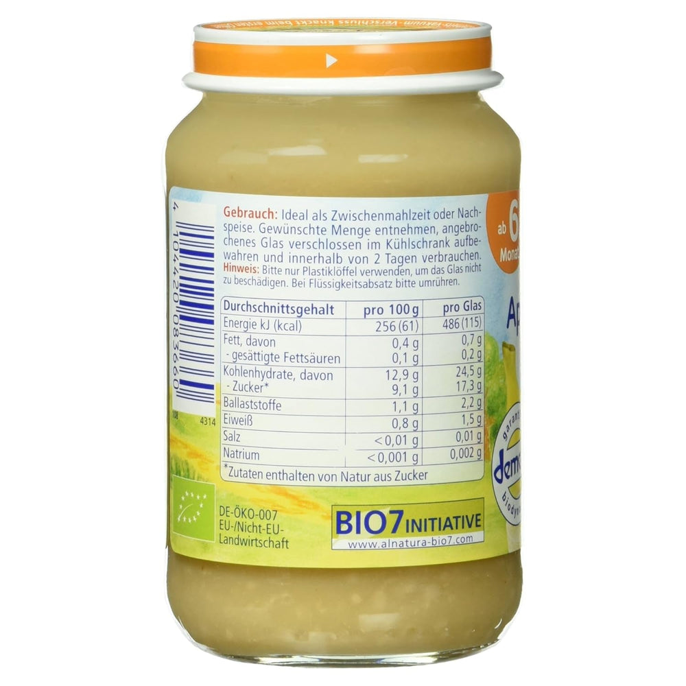 Bio Apfel Mit Banane Und Hirse, Ab Dem 6. Monat, 190 G Naty Shop