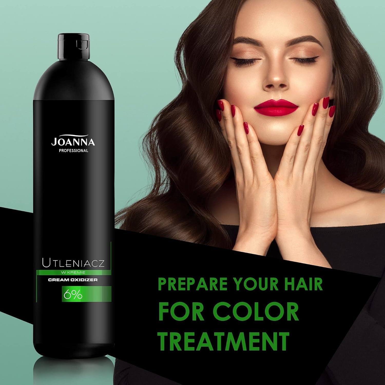 Joanna Professional Hair Colour Oxidant 6% - cremă revelatoare cu peroxid de hidrogen - agent oxidant pentru decolorare - cremă revelatoare Oxydant - 1000g Vopsea pentru par Naty Shop