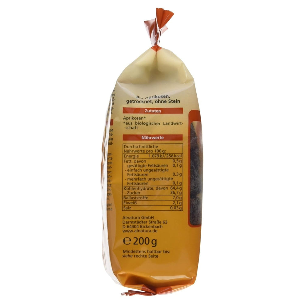 Abricots secs bio sans pépins 200g Produits déshydratés Naty Shop