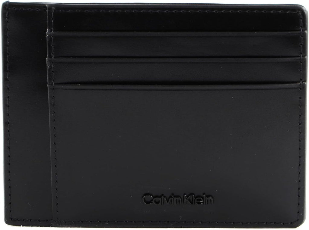 Calvin Klein CK MEDIAN ID CARDHOLDER Portofel pentru bărbați, negru (Ck Black), OS Portofel Barbati Naty Shop