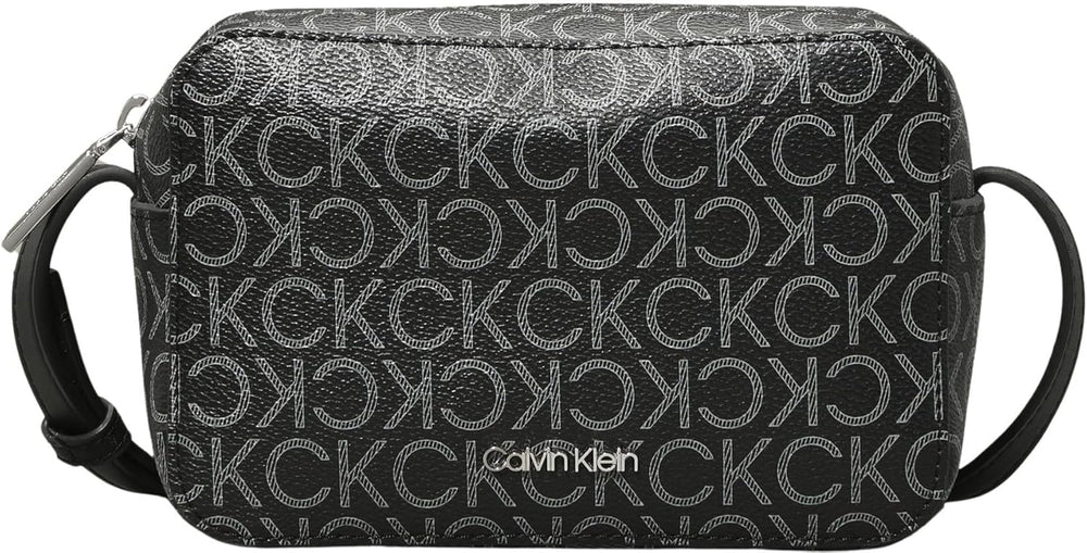 Calvin Klein Sac à Bandoulière Femme Ck Must Camera Bag Mono Klein, Noir (Black Mono), Taille Naturelle Sacs Femme Naty Shop Default Title