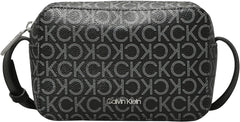 Calvin Klein Sac à Bandoulière Femme Ck Must Camera Bag Mono Klein, Noir (Black Mono), Taille Naturelle Sacs Femme Naty Shop Default Title