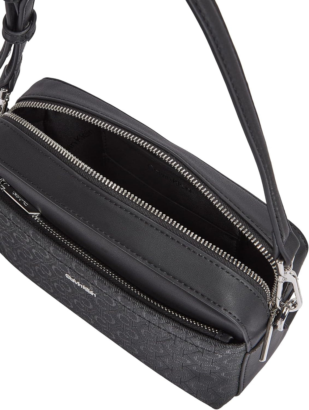Calvin Klein geantă de umăr pentru femei Must Camera Bag Mono curea de umăr lată, Black (Ck Black), mărime naturală Genti Femei Naty Shop