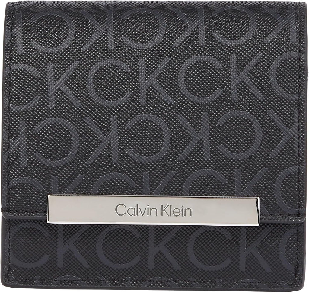 Calvin Klein K60k612443 Femeie Portofel Femei Naty Shop Negru (negru Monogram Pu) Os