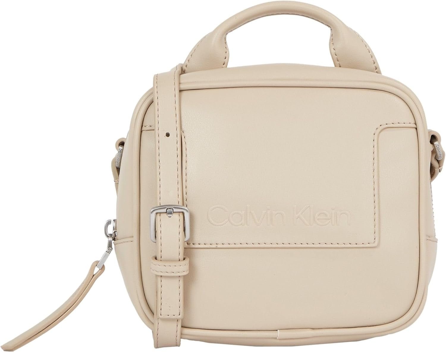 Calvin Klein Ladies Ck Set Camera Bag K60k611073 Crossovers Femme Sacs Naty Shop Gris (Doeskin)