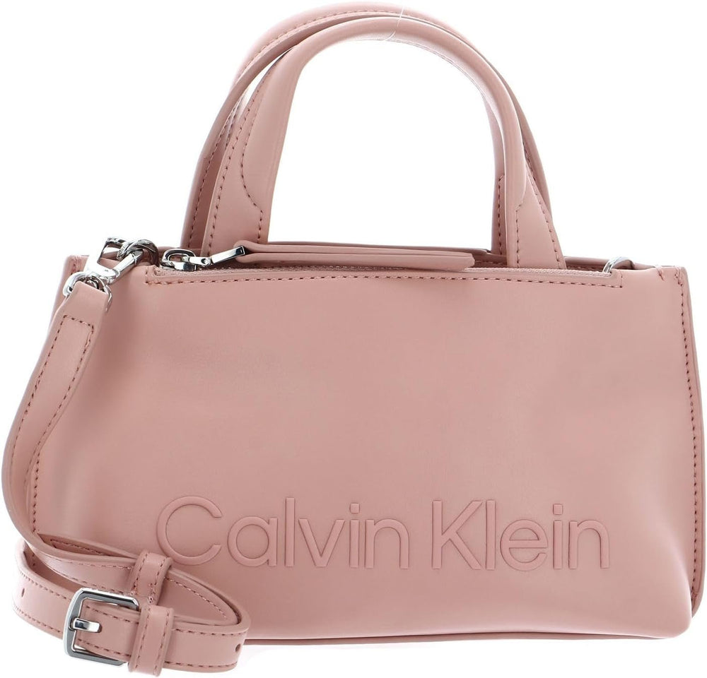 Calvin Klein Ladies Ck Set Mini Tote K60k610167 Tote Bag Femme Sacs Naty Shop Marron (Café Au Lait)