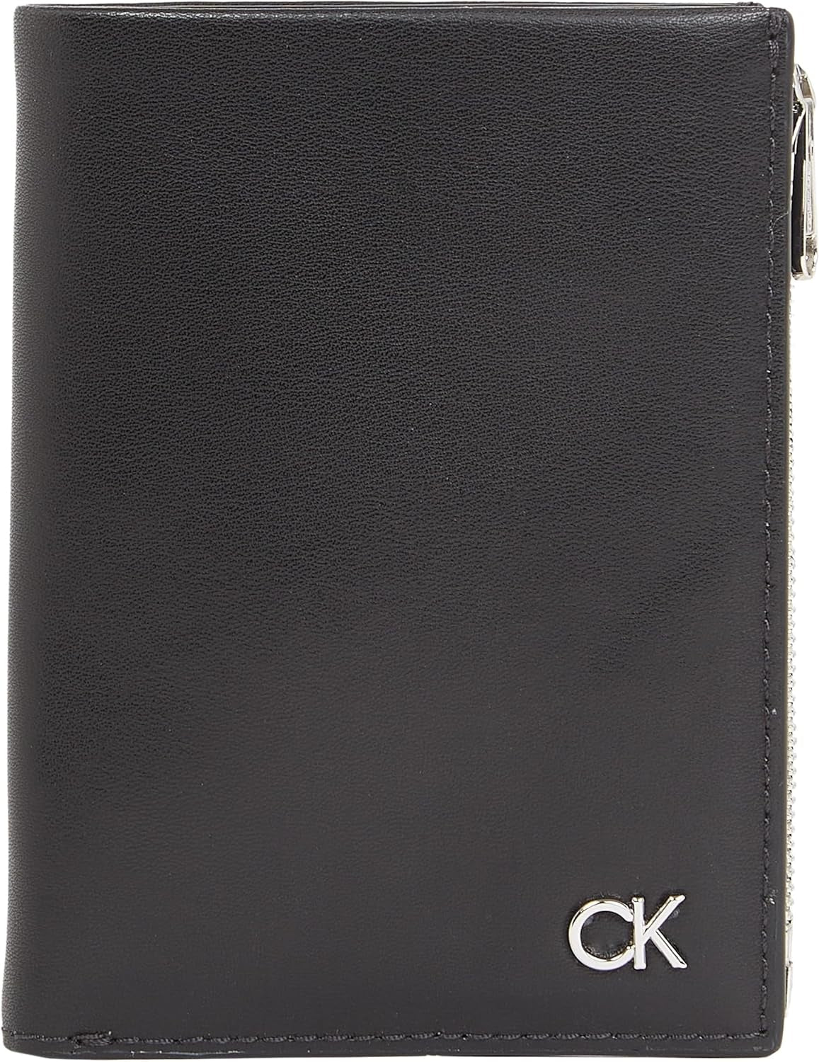 Calvin Klein METAL CK TRIFOLD 6CC W/DETACH C Portefeuille pour homme, Noir (Ck Black), OS Portefeuille pour homme Naty Shop Default Title