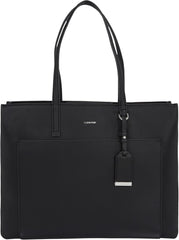 Calvin Klein Shopper Must Medium avec fermeture éclair, noir (Ck Black), taille unique, sacs femme Naty Shop Default Title