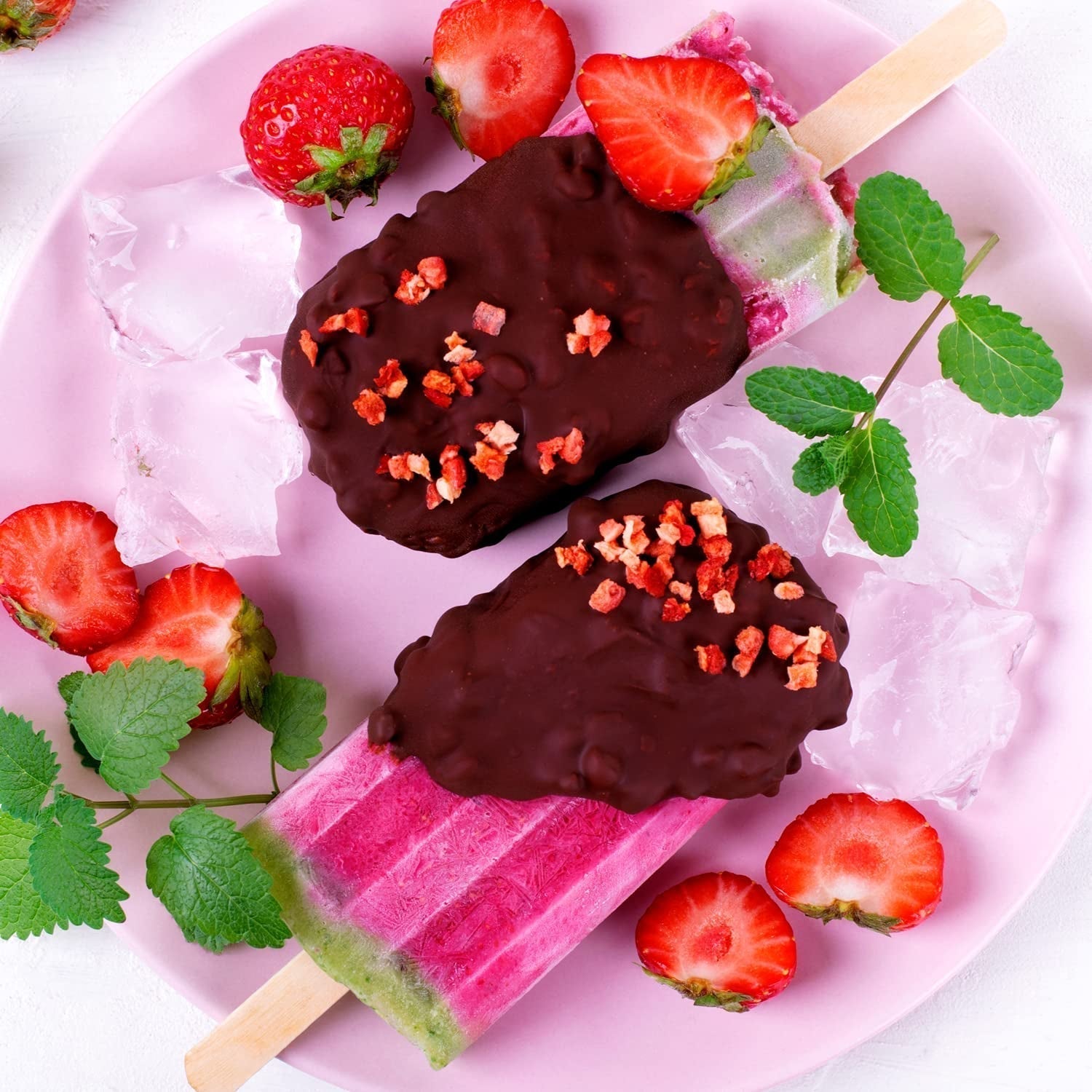 Morceaux de fraises lyophilisées 100g - Fraises lyophilisées Produits déshydratés Naty Shop