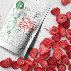 Fraises lyophilisées | Fruits lyophilisés Lyophilisés | Fruits secs sans sucre Fruits secs | Fraises séchées Lyophilisées | Fruits lyophilisés (90g) Produits déshydratés Naty Shop