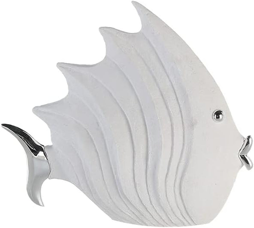 Sculpture Casablanca - Figurine décorative Couple - Polyrésine - Couleur : argent antique Hauteur 25 cm Statuettes et sculptures Naty Shop Blanc Hauteur 26 cm