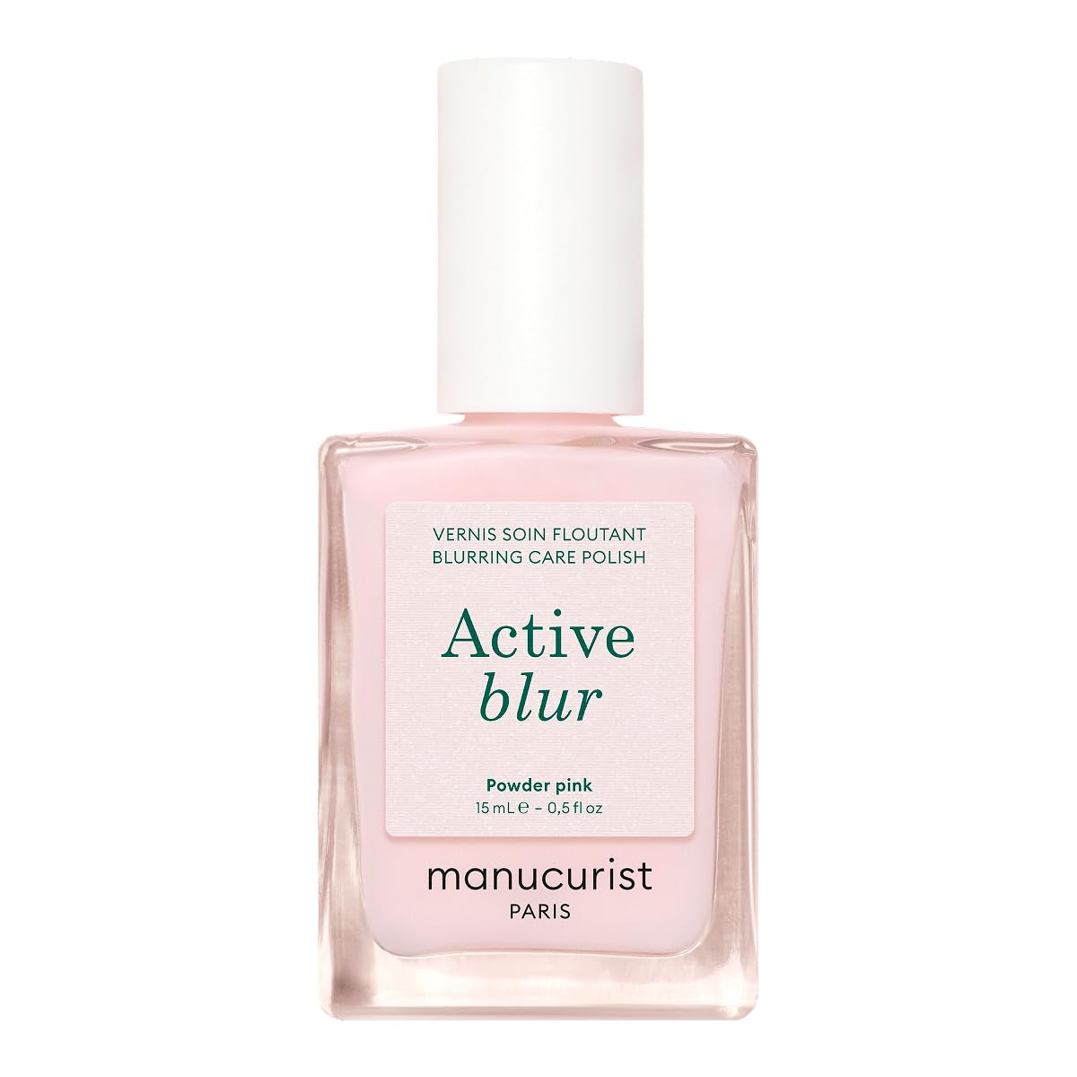 MANUCUIST Soin Ongles Réparateur Active Glow Framboise (Rose) Biosourcé : Amande Douce, Framboise, Vernis à Ongles Nourrissant et Brillant, Effet Rose Transparent - Vernis à Ongles Nude