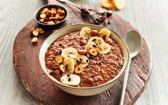 RUF Smoothie Bowl Avoine Banane Noix Chocolat Petit Déjeuner Snack Rapide & Facile Vegan 1 Sachet x 50g (Paquet de 3)