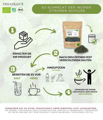 FRISAFRAN | Ceai verde Gunpowder cu mentă bio, vrac, 100 g | Antioxidant | Ceai verde japonez | Digestiv | Sănătos | Băutură răcoritoare | Infuzie de mentă | Ceai pur | Frunze de mentă | Cald-rece | Mentă