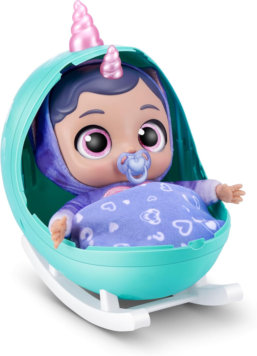 Babycorns Serie 1 de ZURU Magic Babypuppe Katze (Poppy) avec accessoires, jeu de déballage surprise pour enfants et filles