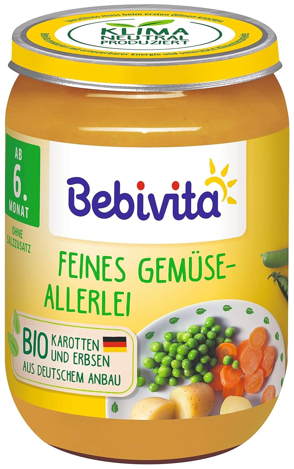 Légumes délicats tout autour, paquet de 6 (6 X 190 grammes) Mère et Enfant Naty Shop 190 grammes Tous types de légumes