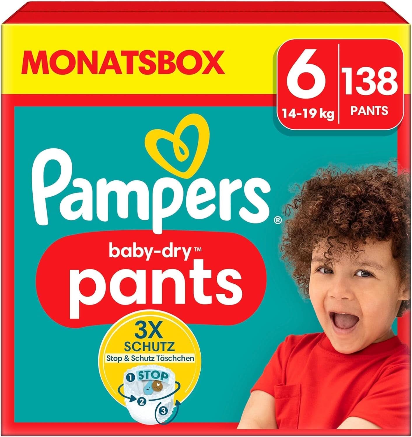 Pampers Windeln Pants Größe 5 Baby-Dry, 160 Windeln, 12Kg-17Kg, 360° Fit Hilft, Auslaufen Zu Verhindern Mother and Child Naty Shop 6 (138 pcs) Nouveau