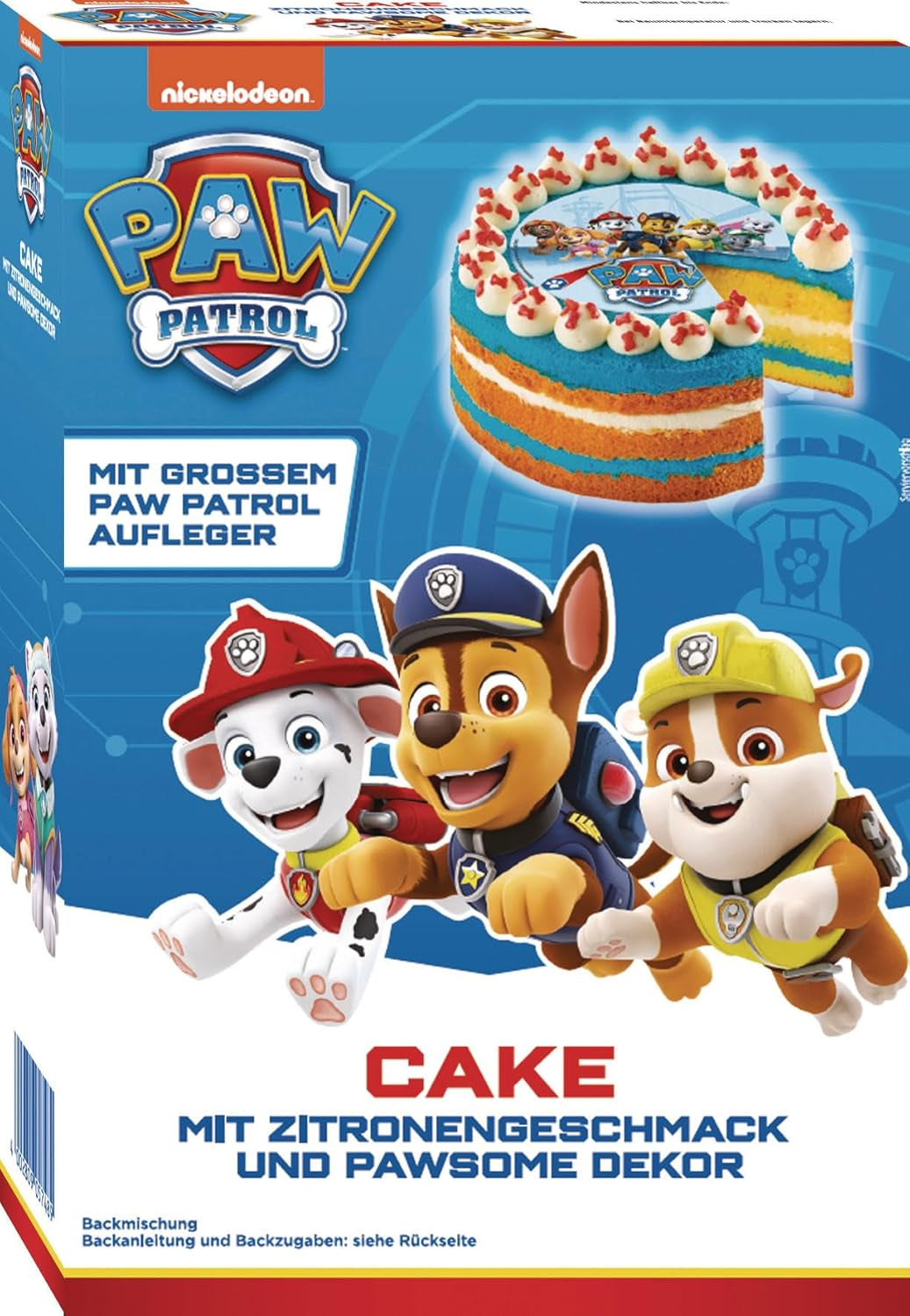 RUF X PAW Patrol Muffin Backmischung mit Erdbeer-Geschmack, pour 12 Paw Patrol Muffins, Inkl.16 Oblaten-Auflegern et Pawsome Muffin-Förmchen, 1 X 394G Naty Shop 307 G (1Er Pack) Kuchen