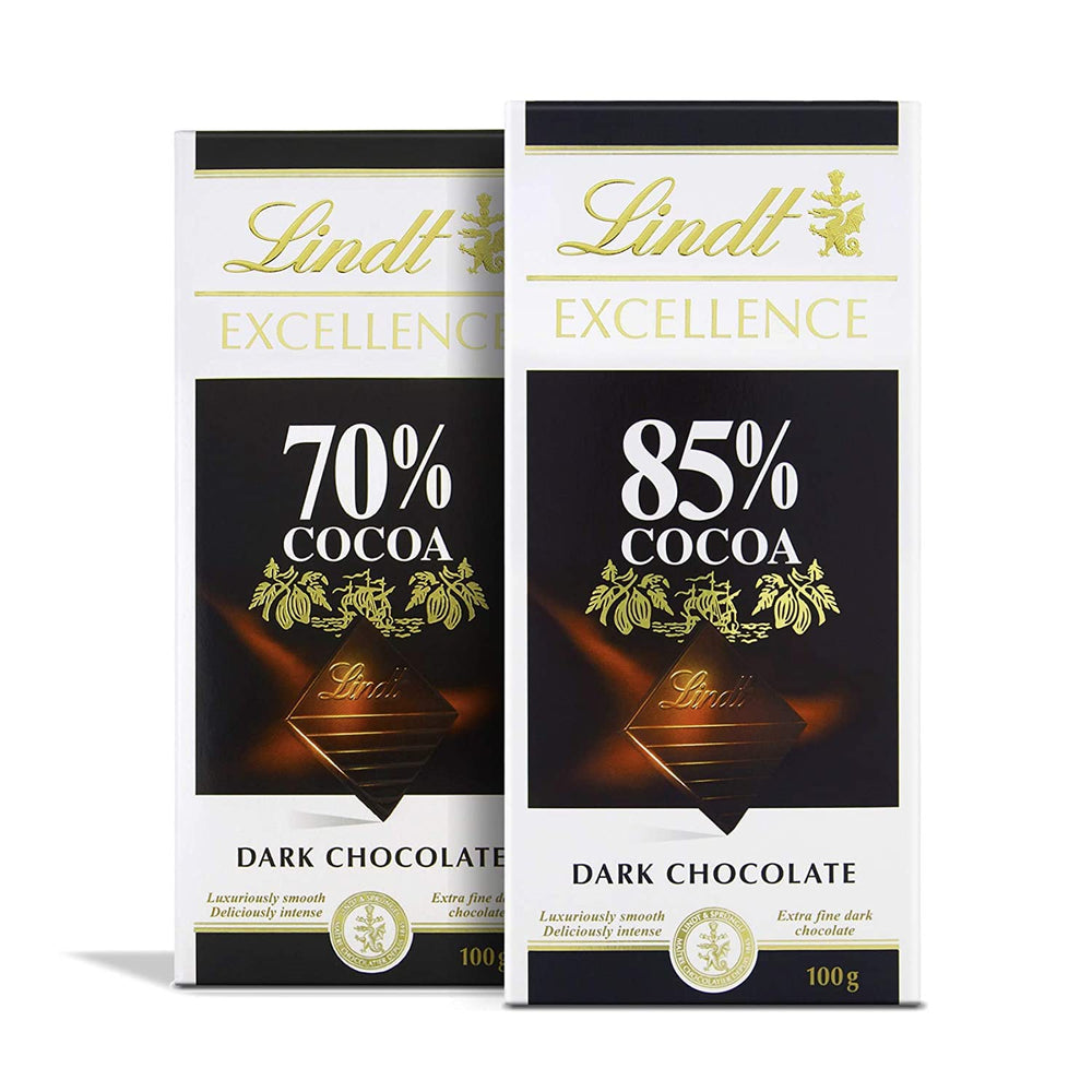 Chocolat Lindt | Barre EXCELLENCE 85% Cacao | 100g | Chocolat Extra Noir | Barre de chocolat végétalienne