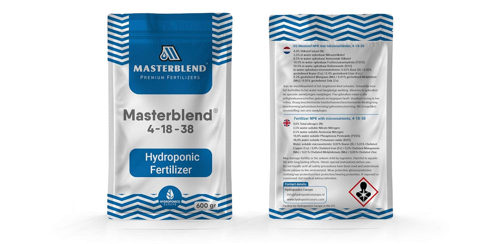 4-18-38 Kit complet d'engrais hydroponique | Système de nutriments hydroponiques | Livraison depuis l'UE | 0,75-4,0 kg (1,5)