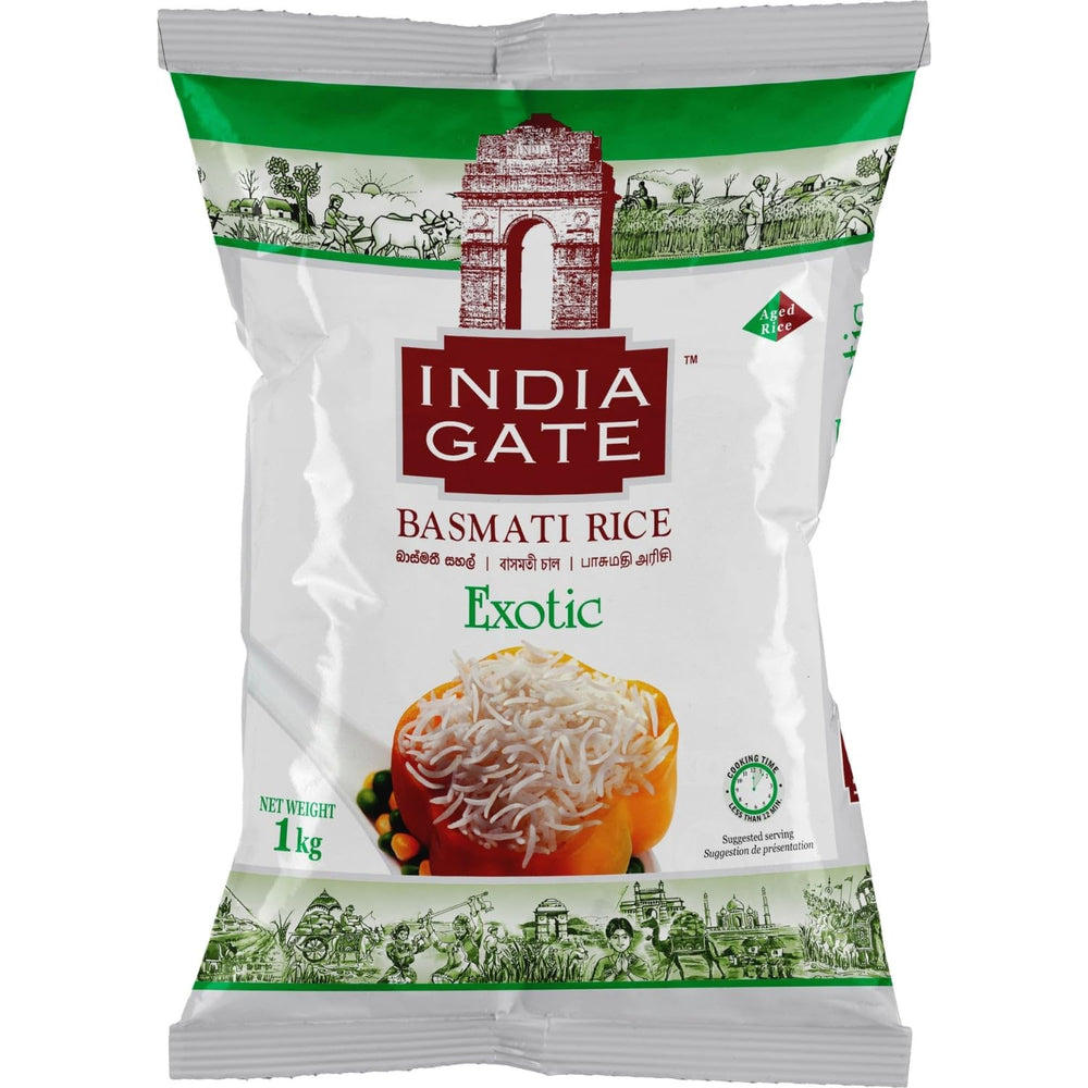 INDIA GATE Premium Basmati Rice – Riz fin à grains longs, aromatique, d'Inde, à grains longs fins (1 x 5 kg)