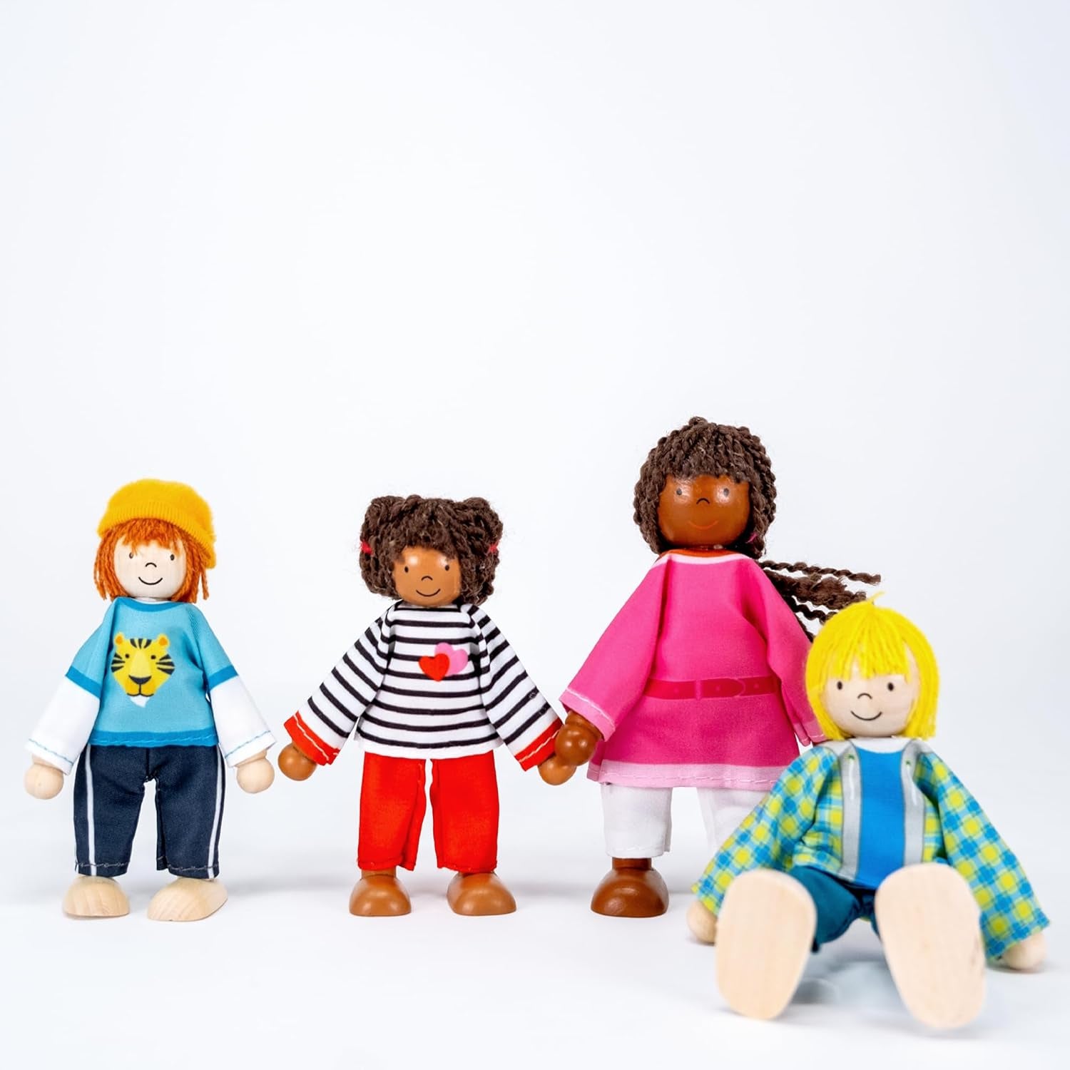 51463 - Poupées flexibles Famille interculturelle