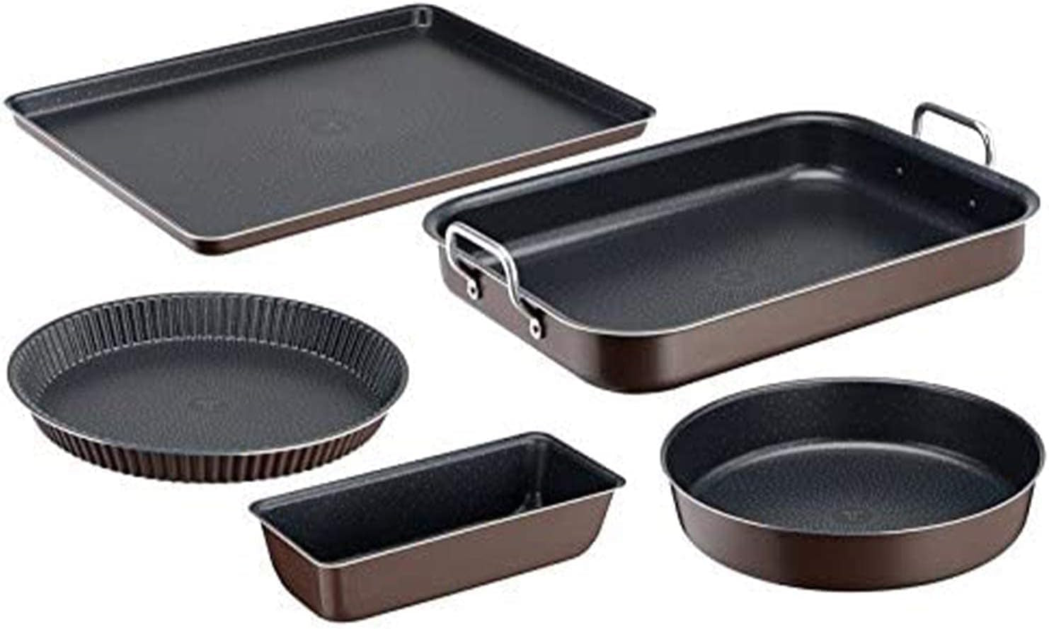 Tefal J1600502 Success Flach Mini Backofen Aluminium Schwarz 19X25 X 4,2 Cm Moules et plaques pour pâtisserie Naty Shop