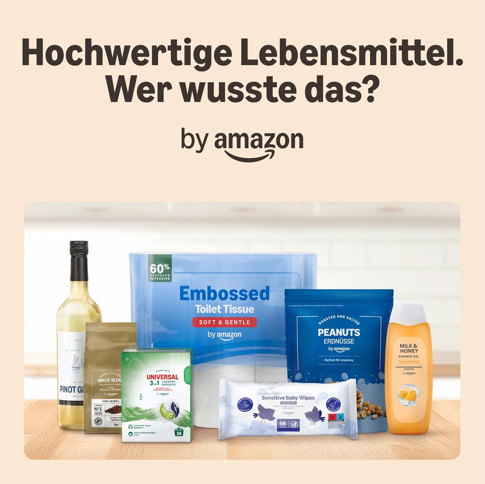 par Amazon Kaffeebohnen, Mittlere Röstung, 100% Arabica, Amaretto, 2kg (2 Packungen mit 1kg)