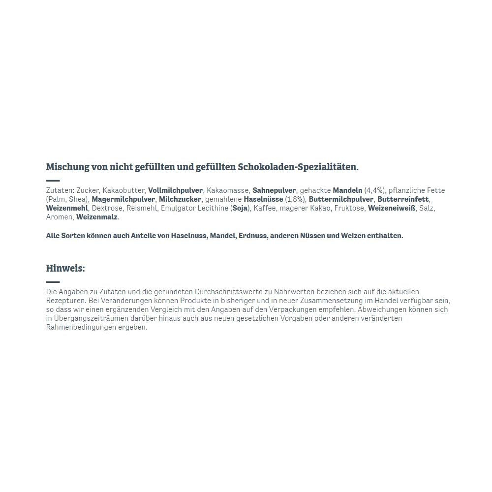 Collection Lait&Crème (1 x 125g) / Chocolats fins en 4 assortiments