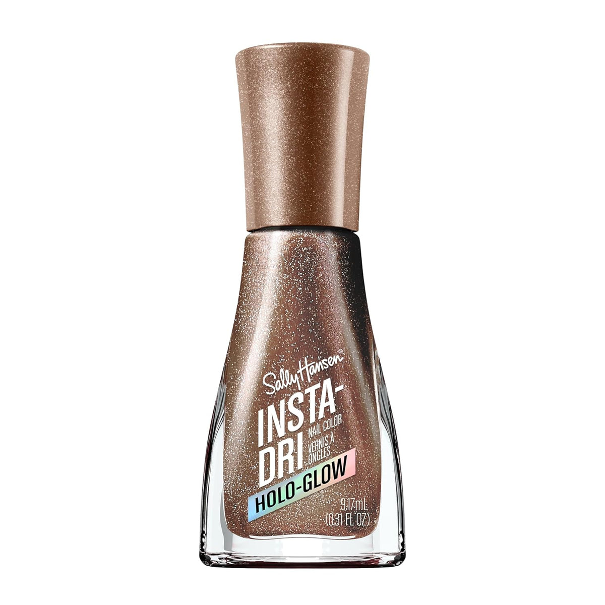 Vernis à ongles Insta-Dri Holo-Glow, facile à utiliser, longue durée, belles couleurs, facile à appliquer, sans écaillage, 19 ml