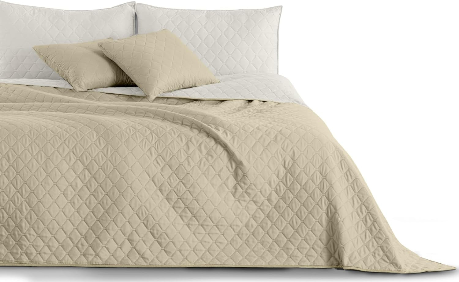 Couvre-lit DecoKing 200 X 220 Cm Graphite Anthracite Gris Argenté Couvre-lit double face facile d'entretien Axel Lits et Couvertures Besuche den DecoKing-Store Axel blanc beige 240 X 260 Cm