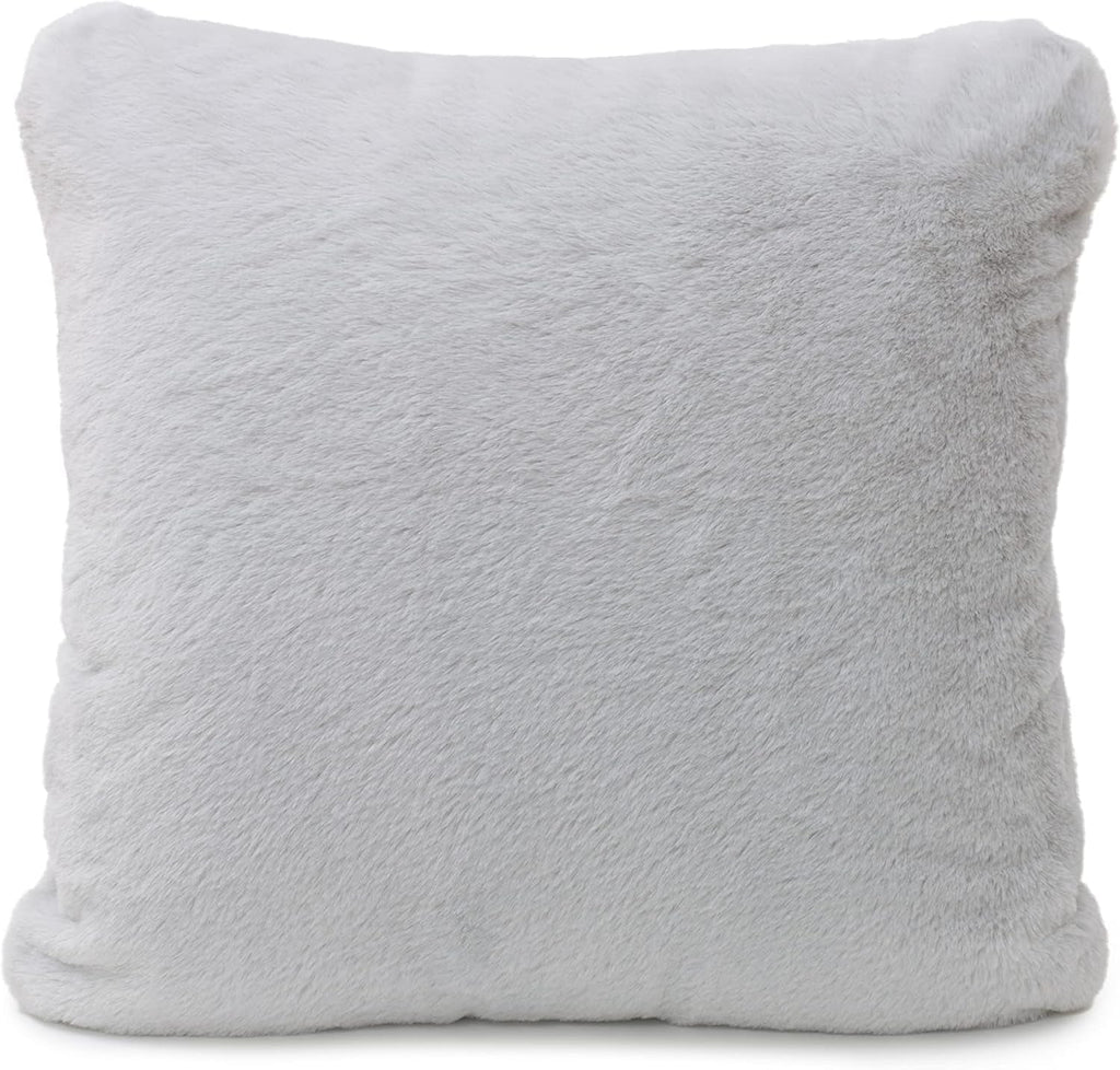 Gözze - Husă de pernă confortabilă, Merino Feeling, 50X50 Cm - Verde închis Paturi si Cuverturi Besuche den GÃ¶zze-Store argint