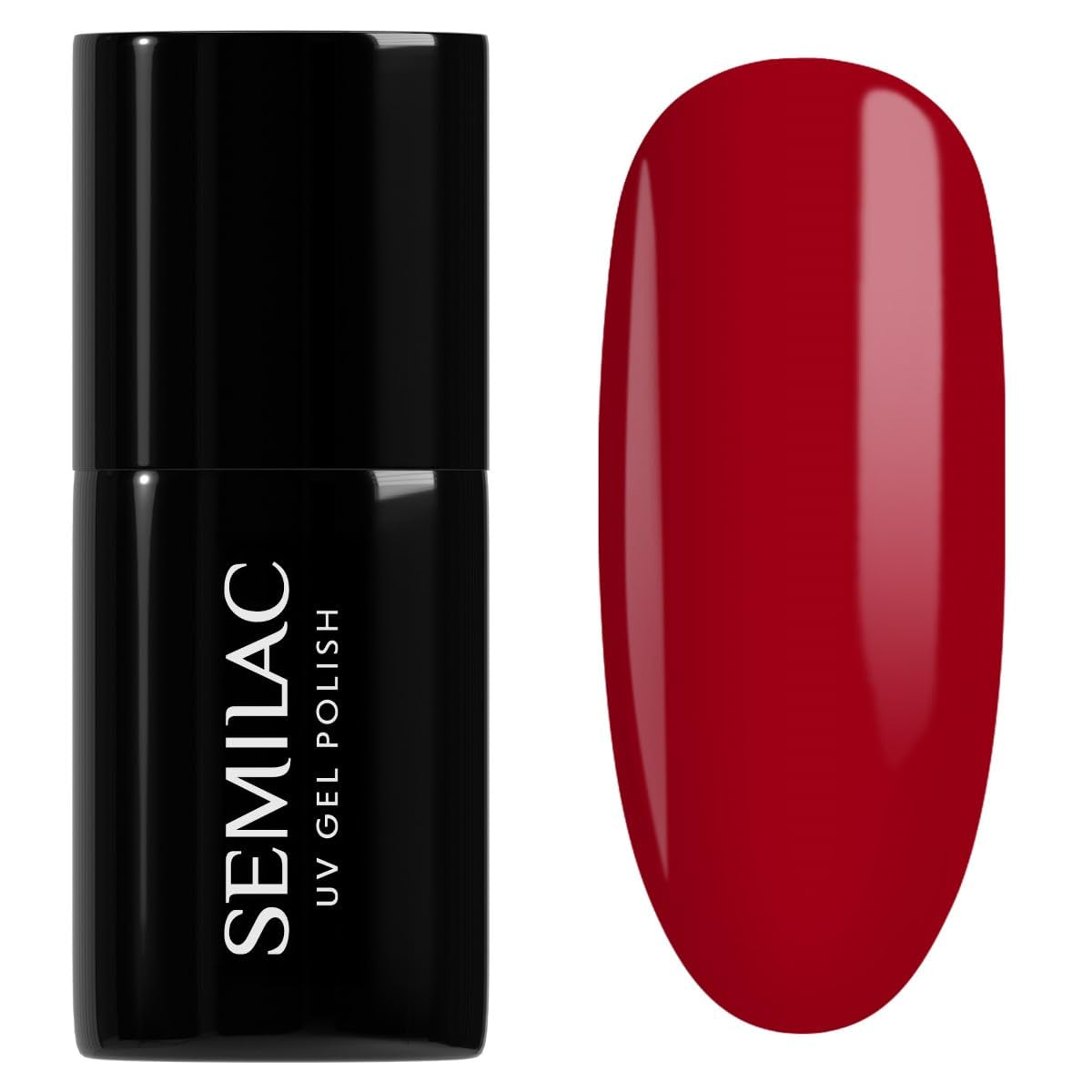 Semilac Vernis à Ongles UV 027 Rouge Intense 7 ml Collection Hottie