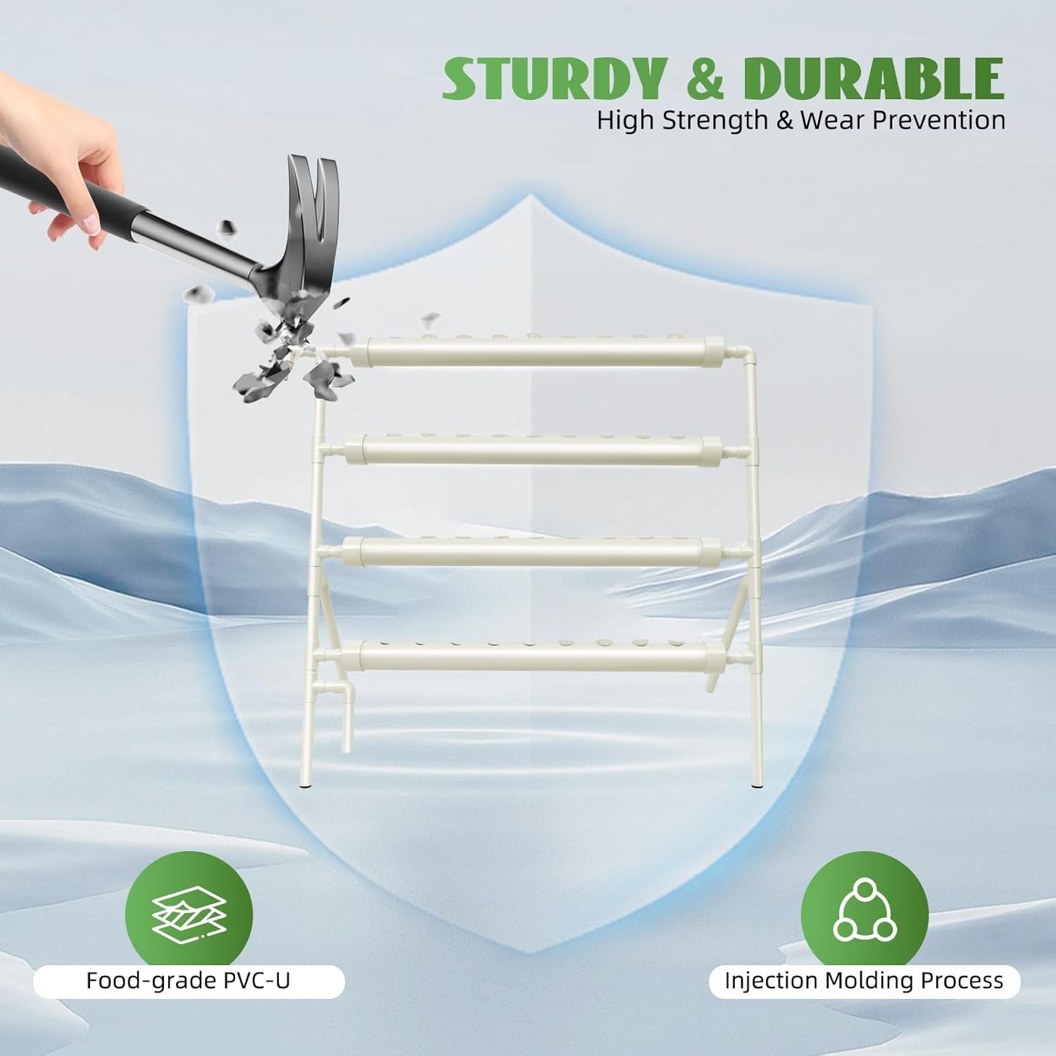 Kit de culture hydroponique 36 trous système d'irrigation des plantes hydroponiques Kit de culture hydroponique pour jardin maison jardin bureau