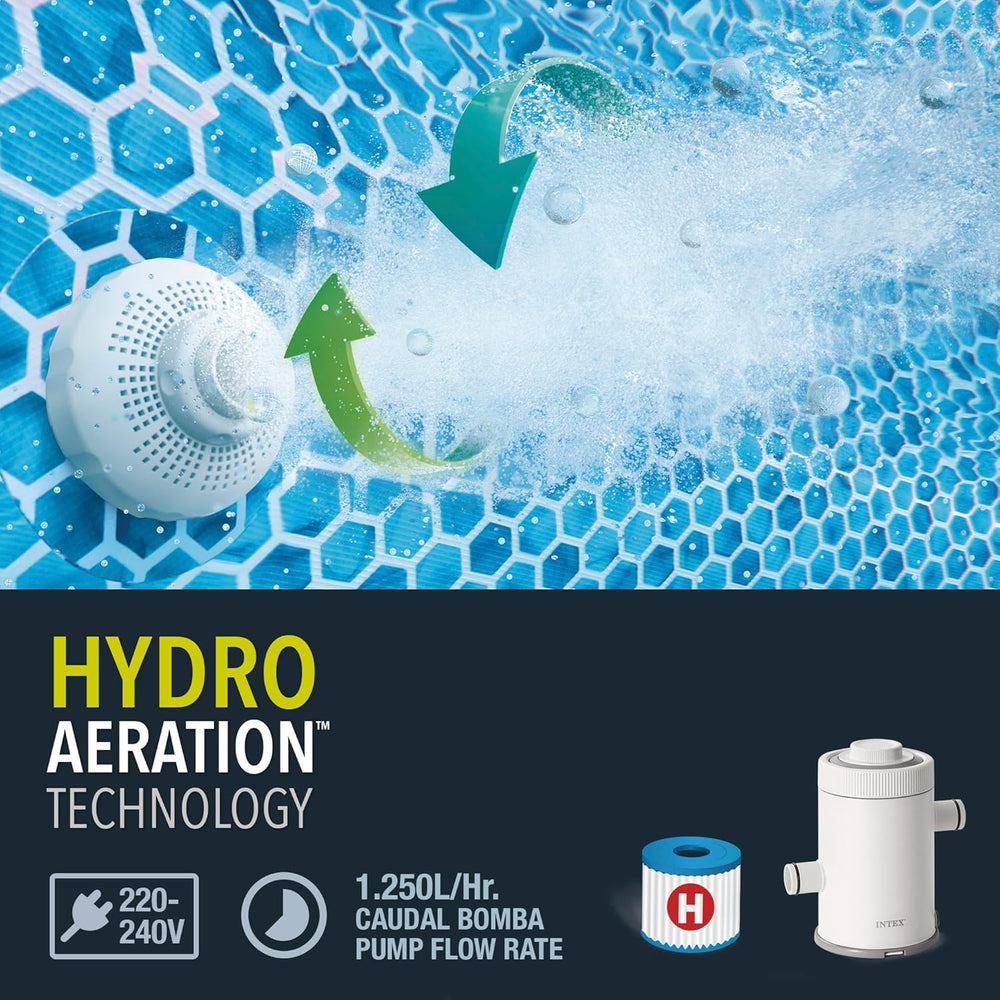 Piscine à ossature métallique 3 m x 76 cm avec pompe à filtre 4485 litres Bleu 305 x 76 cm 28202UK