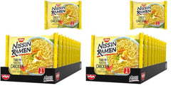 Nissin Ramen – Poulet au four thaïlandais, paquet de 10 nouilles instantanées de style asiatique, recette thaïlandaise, cuisine asiatique rapide et facile (10 x 65 g)