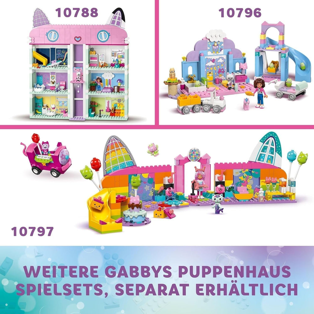 LEGO 4+ Gabby's Dollhouse Gabby's Little Kitty Ears Jeu d'imitation d'animal Jouet pour enfants avec toboggan et figurines Cadeau pour filles et garçons Jouet de jeu créatif 10796 Jeux de construction Beuche den LEGO-Store